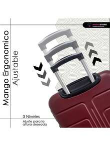 Nueva, Maleta Viaje en Cabina, Evita Filas, Ahorra tiempo, Maleta, Viajes Vacaciones,  Ligereza, Diseño Moderno, Equilibrio, Perfecto, Full Color,  Ideal, Equipaje Gratis, Suave,  Reforzada, Alta Resistencia, Comodidad, Tonos llamativos, Juvenil, Movilidad, Varios Colores, , Tamaño Estándar, Silencioso, Adaptable, Avion, Azul, Rosa, Negro, Plateado, Lila, Menta, Colores, Kit, Importante, Profesional, Perfecta - Granate - Ver 6