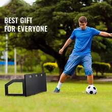 Soccer Rebounder Board, 40"X16" Portable Soccer Wall With 2 Angles Rebound, Foldable HDPE Kickback Rebound Board, Soccer Training Equipment, Passing & Shooting Practice - Black - View 7