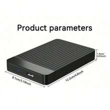 2.5 Inch SATA SSD/HDD Enclosure USB 3.1 Gen 2 Type-C - 10Gbps High-Speed External Hard Drive Case For Solid State Drives (Drive Not Included) - Black - View 3