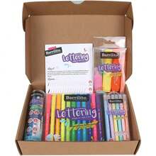 Kit de Lettering, 5 Puntas diferentes + Cuaderno de pratica. 33 pzs. LTK5,40841184 - Multicolor - Ver 1