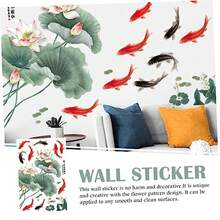 Pegatina de Pared Autoadhesiva de Vinilo con Diseño Floral, para Decoración de Dormitorios y Crear Ambientes Acogedores, 1 Hoja - colores surtidos - Ver 1
