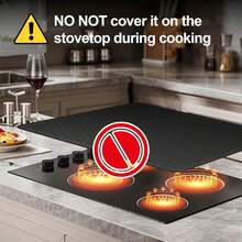 Stove Top Cover For Electric Stove - Silicone Stove Mat For Glass Top, Glass Cooktop Protector, XL Dish Drying Mats For Kitchen,Oven Covers For Electric Stove (Black,28 X 20) Kitchen Accessories - 28"x20" - View 5