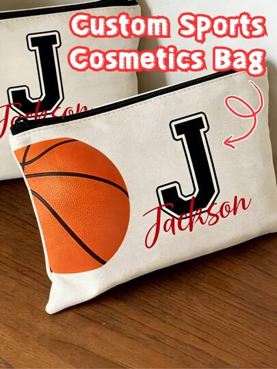 Bolsas de almacenamiento deportivas personalizadas, bolsas de almacenamiento deportivas con nombre personalizado, regalos del Día de San Valentín, regalos de cumpleaños, regalos con tema deportivo, regalos para fiestas, bolsas de tela personalizadas, bolsas deportivas y de ocio, bolsas con nombres y cremalleras, bolsas de viaje y transporte, útiles escolares, regalos de regreso a clases