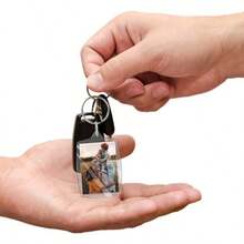 Clear Acrylic Keychain For Blank Photos, 50 Units - 50 片 + 4 x 5.5 厘米 - 查看 6