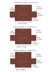 1pc Durable Sofa Cover, Easy To Clean, Pet-Friendly Sofa Protector, Diamond Quilted Design, Fits 1/2/3 Seater, All Season Breathable, Modern Sofa Slipcover With Side Pockets - Navy Blue - View 3