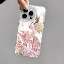 Estuche para teléfono con patrón de flor de hada Compatible con estuches para teléfonos   17  17 Pro  16 Pro Max  15 Pro Max  14 y  13 Hecho de material TPU duradero, resistente a caídas y elegante Un regalo perfecto para familiares, amigos y seres queridos y un excelente regalo para cumpleaños, San Valentín y Año Nuevo. - Blanco - Ver 5