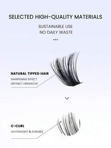 CMAYOME 640/200片装假睫毛册,D型卷翘浓密款,数量充足,品质上乘,价格实惠,新款DIY假睫毛,蓬松柔软,3D仿貂毛睫毛,假睫毛,化妆,睫毛嫁接,短款睫毛,DIY睫毛,浅色睫毛,在家DIY睫毛嫁接 - D - 查看 9