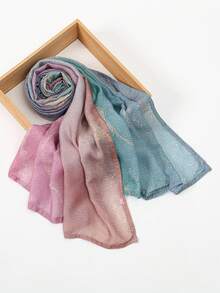 1 chiếc khăn trùm đầu nữ phong cách Bohemian, họa tiết nhuộm màu nước, vành rộng, in họa tiết tie-dye, chống tia UV, nhiều màu sắc, khăn choàng thanh lịch đa năng, thoáng khí, mềm mại, thời trang, dài, phù hợp sử dụng hàng ngày. - Nhiều màu - Xem 12