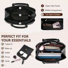 PU Leather Top-Handle Purse For Women Small Waterproof Anti-Theft Crossbody Bag, Two-Way Shoulder Handbag - Multicolor - View 10