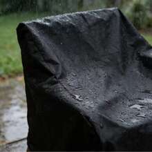 1 husă pentru scaun de exterior, rezistentă, stivuibilă - husă pentru scaun de terasă impermeabilă, rezistentă la praf și UV, husă pentru scaun de grădină rezistentă la intemperii, pentru toate anotimpurile, pentru daune provocate de ploaie/zăpadă/praf/soare, potrivită pentru scaune stivuibile, ideală pentru terasă/curte/balcon/piscină, accesoriu indispensabil de protecție a mobilierului de exterior - Multicolor - Vizualizare 3