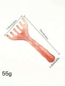 1pc New 6-Prong Comb, Meridian Massage Comb, Scalp Acupressure Scraping Gua Sha Massage Brush - Multicolor - View 8