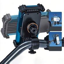 1 Unit With Black Bicycle/Motorcycle Mount For Stable Riding, Shock-Absorbing And Image-Stabilizing Phone Holder: Durable Phone Holder.