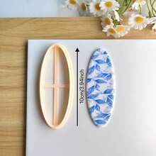 Khuôn đất sét hình bookmark - Khuôn bookmark thủ công, thích hợp để tự làm khuyên tai và đồ gốm, dụng cụ lý tưởng cho quà tặng thủ công, kiểu dáng mới lạ, đẹp và thời trang, dụng cụ thủ công bằng đất sét polymer. - Màu vàng - Xem 13