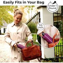 TUMELLA - Paraguas de viaje resistente al viento (compacto, superior y hermoso), pequeño, probado por viento, ligero y portátil, paraguas plegable automático, agarre duradero de alta calidad, se - E. Coloreado profundamente - Ver 2