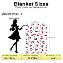 SANRIO 这款Hello Kitty主题法兰绒毯以白色为底色，饰有Hello Kitty图案，并点缀着樱桃、蝴蝶结等元素。整体风格柔和甜美，给人以治愈之感，兼具温暖和柔软的特点。可用作沙发毯、午睡毯或床上装饰。 - 彩色 - 查看 16