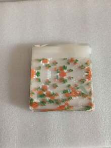 100pcs Rose Baking Packaging Bags, Cookie Bags, Handmade Soap Packaging Bags, Self-Sealing Plastic Bags - Multicolor - View 8