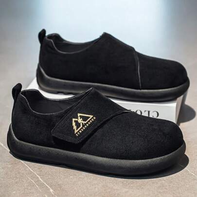 Casual Plus Size Potato Head Slip-On Loafers, Thick Sole Outdoor Moccasins, Soft Bottom Flat Boat Shoes, Retro Round Toe Slouchy Casual Shoes For Men, Size 39-46