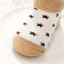 5双装婴儿卡通舒适柔软加厚保暖袜，秋冬季 - 彩色 - 查看 7