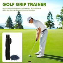 Golf Grip Trainer Swing Trainer For Improving Hand Positioning, Right-Handed Golf Club Grip Equipment For Beginners To Learn Correct Posture - Black - View 4