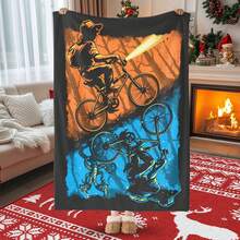 Plush Blanket Cartoon Soft Cozy Multi Functional Blanket For Home Bedroom Living Room Lightweight Warm Perfect Gift - Multicolor - View 1