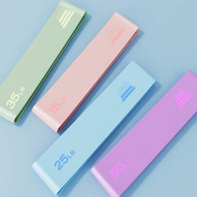 Set 1 buc/3 buc/4 buc, benzi de rezistență din silicon pentru fese, benzi de rezistență pentru genuflexiuni, benzi de yoga și fitness, benzi de antrenament pentru fese și picioare, bucle de rezistență pentru întindere pentru bărbați și femei