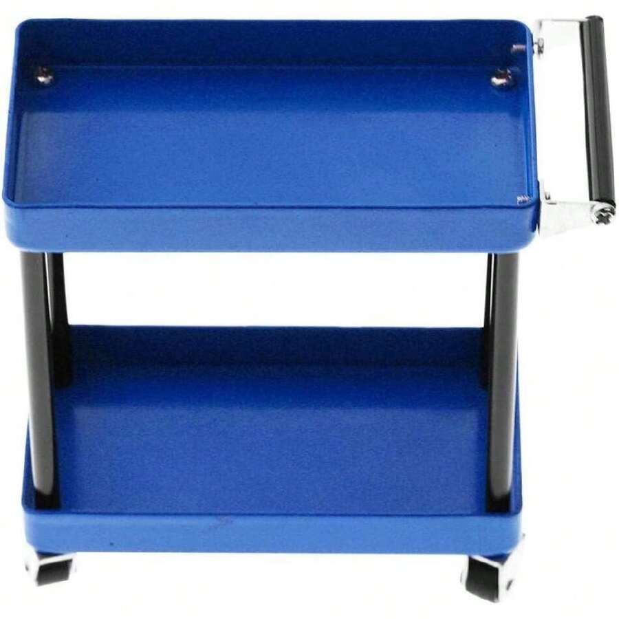 Carro de herramientas de servicio | Carro de almacenamiento de herramientas de 2 niveles | Taller móvil Reparación de garaje Accesorios RC para modelo a escala 1/8 1/10 1/12 1/16(Azul),40855954 - Multicolor - Ver 1