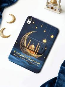 Custodia protettiva piatta con motivo floreale a cielo stellato sfumato da sogno, compatibile con Apple iPad Mini 6 7, Tab A7 9, Pad 5 5Pro, compatibile con Redmi Pad SE 11, cover protettiva dipinta amichevole per la pelle e con supporto - Multicolore - Visualizzare 2