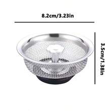 8.13cm & 5.33cm Stainless Steel Kitchen Sink Strainer, Anti-Clogging, Suitable For Bathroom, Vanity And Sink
