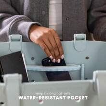 Extra-Large Beach Bag Waterproof Getaway Rubber Tote With Zipper Pocket For Travel Pool Boat Groceries Sports Almond Birch - Extra Large - View 5