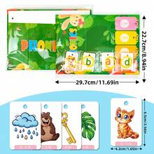 80pcs English Early Education Vocabulary Flashcards, Designed For Young Children. These Interactive And Fun Learning Cards Promote Parent-Child Interaction And Help Children Learn And Develop. - Multicolor - View 5