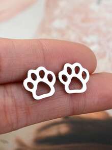 一对不锈钢小兔子耳钉，多种款式可选，包括小动物、海洋、花朵、昆虫、蝙蝠、蜘蛛网、钻石牙齿、心电图、猫狗爪印、蝴蝶、草莓、向日葵、叶子等几何图案耳钉，男女皆宜，还有章鱼、蜗牛、郁金香、心形、星星等迷你耳钉。 - 一對不鏽鋼小耳環 - 查看 29