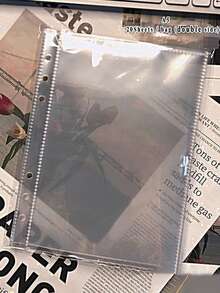 10pcs/20pcs A5 Loose Leaf Single Pocket Photo Album Card Holder, Transparent Inner Pages For Photos And Collectible Cards - Clear - View 10