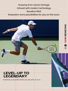 SALYWEE Chameleon Pro Tennis Racket - RaceRun Max | Carbon Fiber & Aluminum Alloy | Sparkling Finish | Pre-Strung 55lbs & Grip | Lightweight | Unstrung Weight 295±5g | Ready To Play All-In-One Kit (1 Racket + Bag + Balls + Overgrip) - Multicolor - View 9