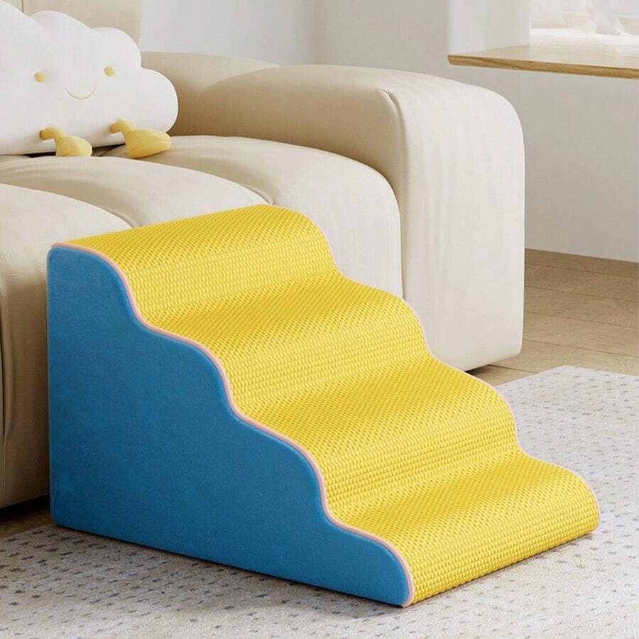 Pet Stairs - Household Small Dog Climbing Ladder, Cat Climbing Ladder, Non-Slip Pet Steps, Removable Multi-Layer Pet Bed Sofa Stairs, Household Small Climbing Ladder, Sofa Step Stool, Foam Ladder - Multicolor - View 1