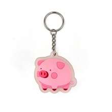 3D Embossed Cartoon Shark PVC Keychain, Durable Cute Promotional Keychain, Collectible Toy, Small Gift, Backpack Pendant - Multicolor - View 4