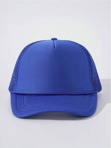 1顶纯色网眼棒球帽，可调节户外防晒休闲帽，适合春秋季旅行、海滩、Y2K风格、夏季、假日佩戴 - 棒球帽 - 查看 25