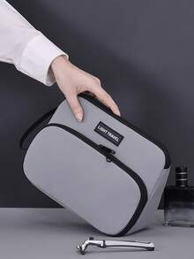 大容量多功能分隔化妆包，便携式旅行收纳洗漱包，双层设计 - 彩色 - 查看 7