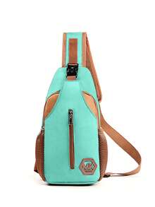 男士撞色胸包，适合健身锻炼、日常通勤、周末短途旅行，休闲运动斜挎包，可调节肩带，韩版时尚小包，热销单肩包，大容量收纳，新款男士胸包，解放双手设计，街头运动风爱好者的理想之选。 - 彩色 - 查看 17