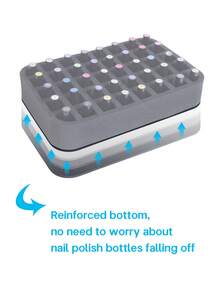 30/40/42/54/60 瓶装，带泡沫衬垫，可拆卸底部隔板，可容纳 30/40/42/54/60 瓶 15ml (0.5oz) 指甲油或精油（包括底油，不含底部隔板）。 - 彩色 - 查看 18
