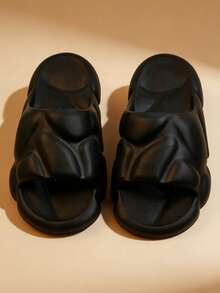 2026新款拖鞋，超柔软厚底，如便便般舒适，适合居家穿着，防滑，热门拖鞋 - 黑色 - 查看 6