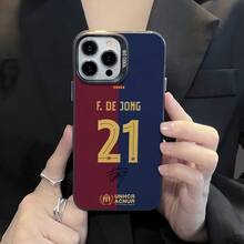 Fast EU Shipping (DE & ES)  Protective Case For IPhone17  S22-S26  Pedri GAVI F. DE JONG Barcelona Football Case For  A06 A05S A15 A16 A05 A71 A53 A14 A13 A12 A11 A03S A03 A02 A33 A34 A50 A32 A23 A20S A52 A51 Fashion Plating Metal Cool Creative  Brand Soft Silicone Case - 銀色 - 查看 11