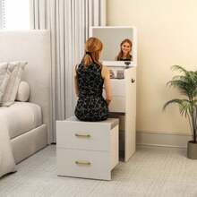 Vanities & Vanity Benches - White - View 9