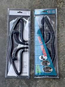 Stainless Steel Car Headrest Hanger | Space-Saving Design, Interior Expansion, Universal Fit Car Clothes Hanger, Seat Back Organizer, Multi-Function Drying Rack, Car Garment Hanger - A - View 11