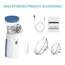 humidificador Nebulizador Aire fresco Respirador Inalámbrico Ultrasónico Nebulizer Inalador Nebulizador Sacre Solutions humidificador - Azul - Ver 11