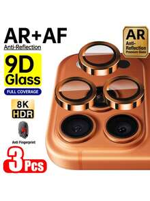 3 chiếc - Ốp bảo vệ ống kính camera màu cam tương thích với iPhone 17 Pro Max: Bảo vệ ống kính Ultra-HD, vòng bảo vệ ống kính chống sốc, tương thích với iPhone 17 Pro Max/17 Pro/17/16 Plus/16/15 Pro/15 Pro Max/14 Pro Max/14/14 Pro, vừa khít, chống trầy xước, có thể sử dụng với ốp lưng điện thoại, kính cường lực siêu trong suốt, ốp bảo vệ ống kính chống trầy xước siêu mỏng 9H, quà tặng ngày Valentine, thích hợp sử dụng hàng ngày, văn phòng, nhà. Ốp bảo vệ camera điện thoại chống nước, chống sốc, chống rơi, chống trầy xước. - trái cam - Xem 17