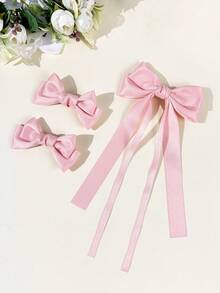 3件套女士甜美时尚情人节蝴蝶结发夹，简约百搭的优雅蝴蝶结发饰，适合日常通勤、节日、派对、生日、外出、拍照等各种场合，是送给闺蜜的绝佳礼物。 - 彩色 - 查看 7