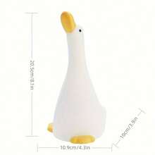 1pc Rechargeable Silicone Duckling Night Light, Smart Touch Control 3 Brightness Levels, Auto Shut Off Timer, Cute Bedroom Atmosphere Lamp, Gift For Friends - Yellow - View 12