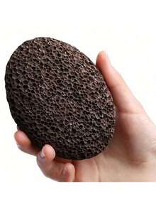 1个天然火山岩椭圆形磨脚器，去茧器，足部护理工具，足部护理浴室配件（天然颜色可能略有差异） - 多色 - 查看 2