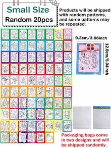 10pcs DIY Watercolor Painting Board - Creative Drawing Set, Includes 4 Colors Mini Watercolor Paints