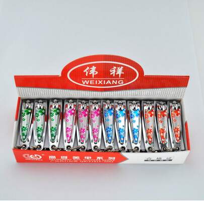 weixiang 24 st nagelklippare, nagelsaxar i 4 färger, elegant design, moderiktiga mönster, vassa och hållbara, precis trimning av nagelband och inåtväxande naglar, perfekt för hemmabruk